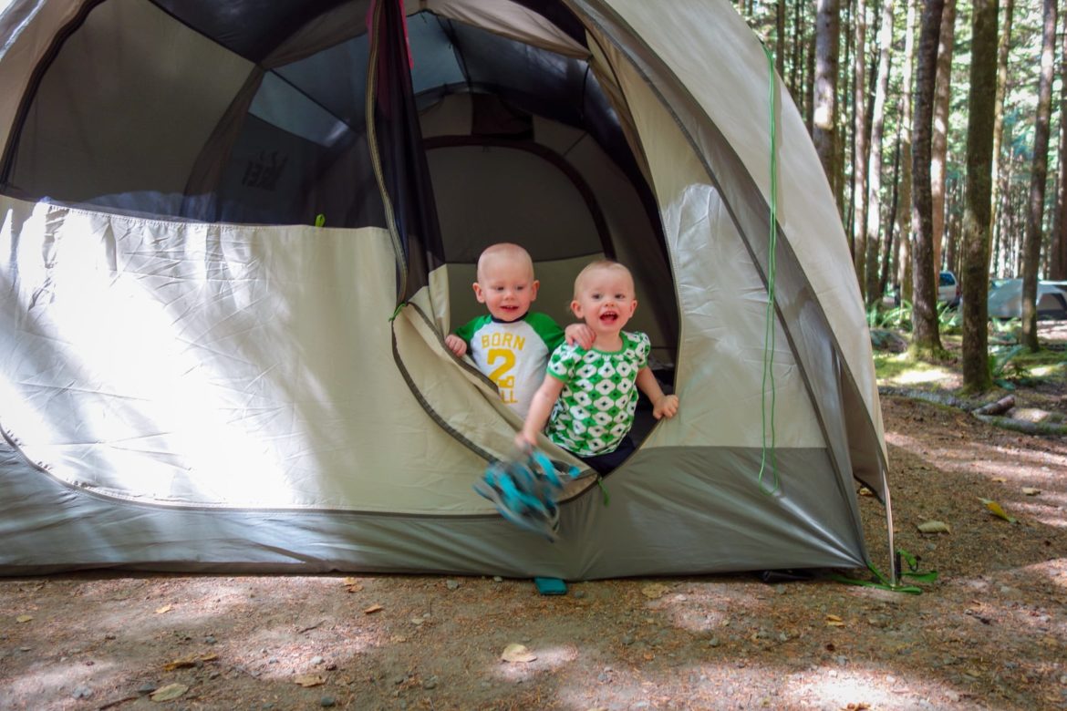 Fun time in the tent.