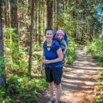 Hiking around Hicks Lake – Katie and Addison.