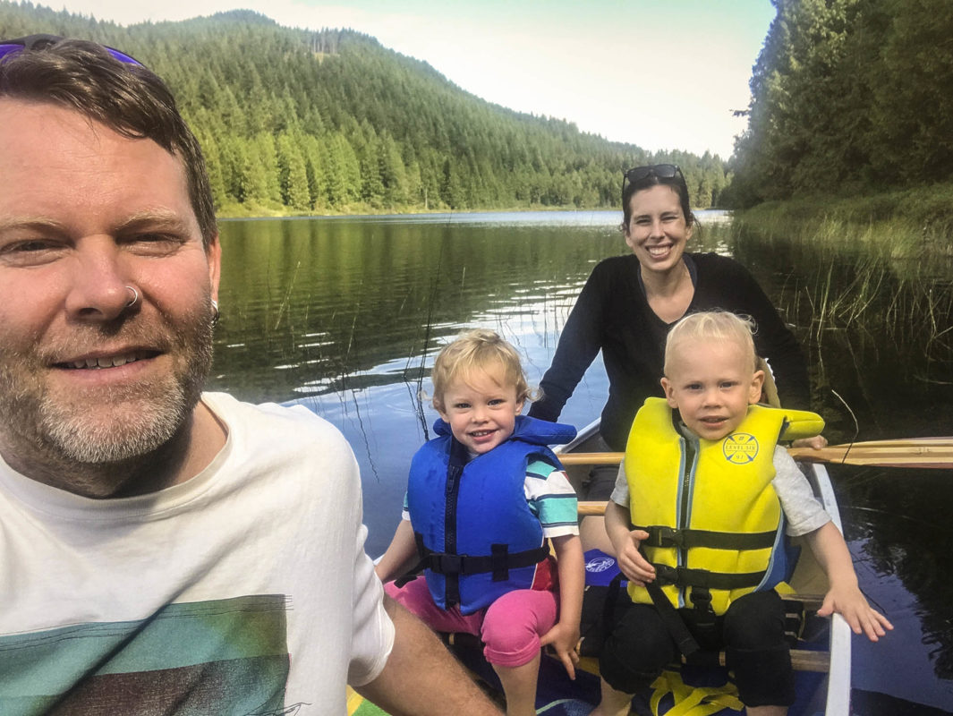 Fun times out on the canoe – we're getting so big now. We even let the kids sit up on the seat in the middle (we've had them sitting on the floor of the canoe until now).