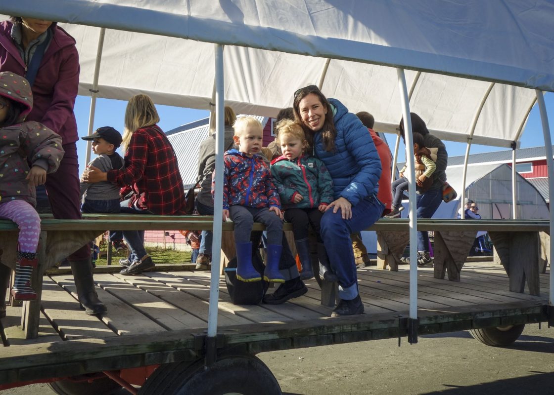 Who doesn't like a tractor ride on the farm?