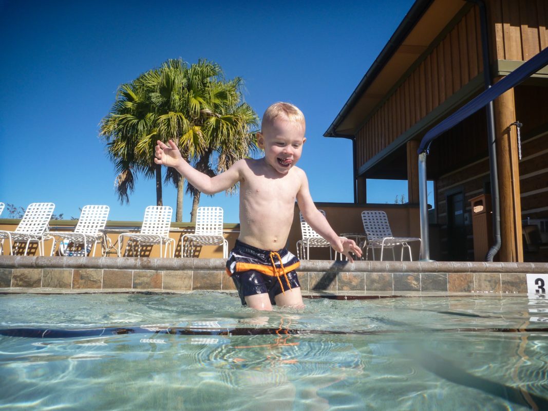 And Colin at the pool—nobody needs to tell them that mom and dad have already been to the pool a few times before this without them!