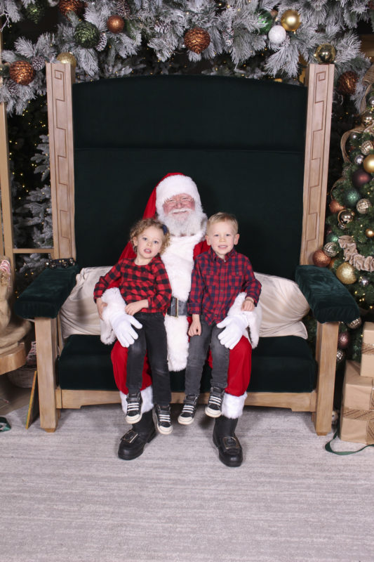 I think the kids are hiding their excitement back just a little bit here, either that or they were stunned by the flash.